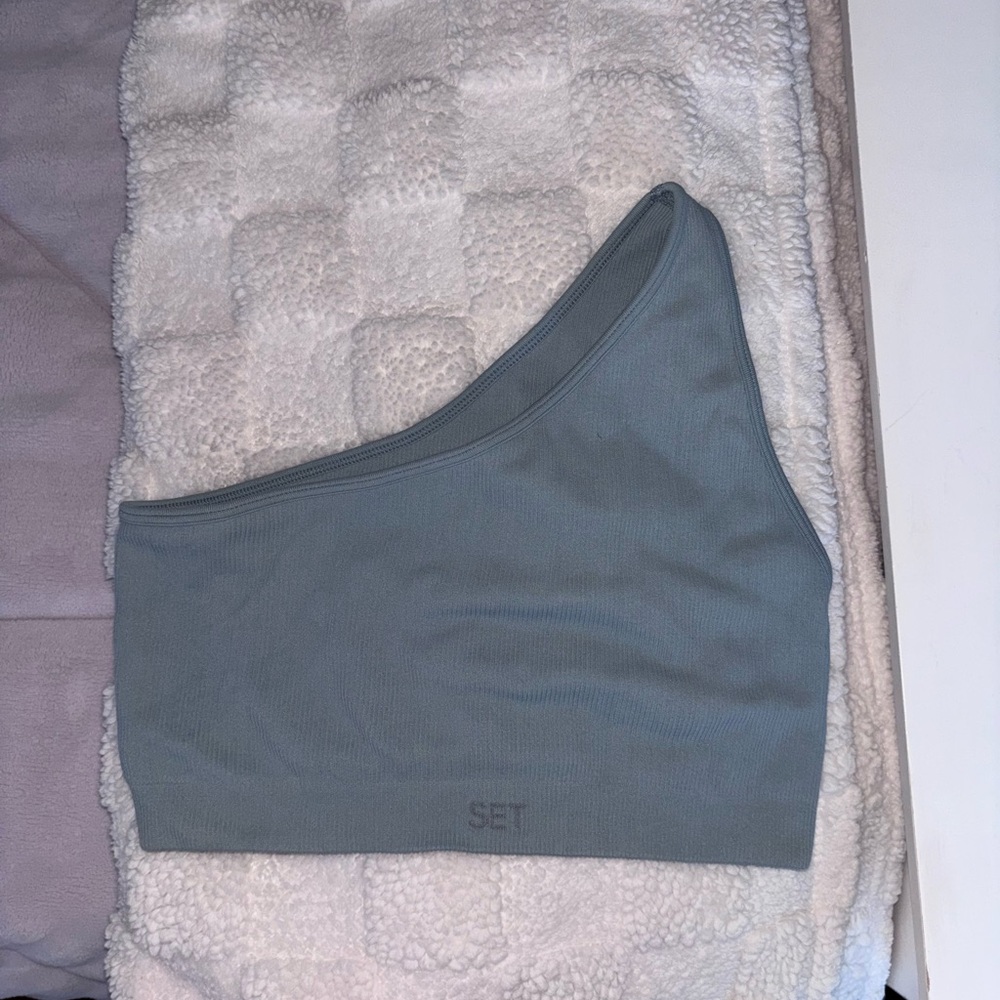 Set Active Gray Ribbed Activewear - image 2